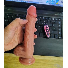 Dương vật giả cao cấp Nhật Bản 2 lớp rung lắc thụt lên xuống toả nhiệt DC2012