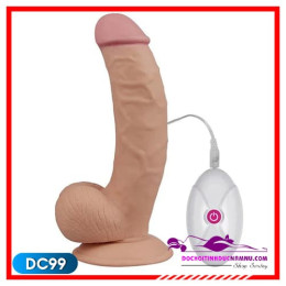 Dương Vật Giả Cong Có Đế Gắn Tường Và Rung Lovetoy DC99