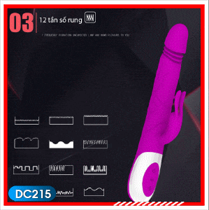 Dương Vật Giả Thông Minh Adrian Thụt, Rung, Bi DC215