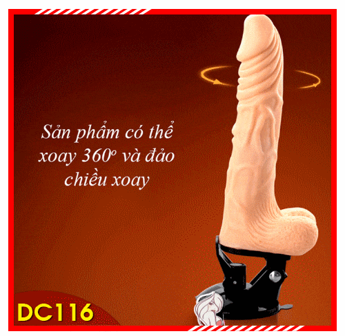 Dương vật giả có đế xoay đủ tư thế để kích thích đỉnh